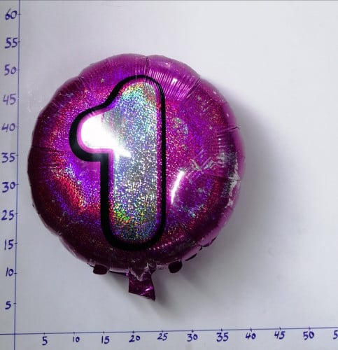 بالون هيليوم رقم واحد فوشي 7E100