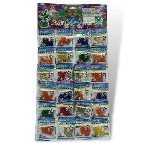 كرت حبوب ملونة تكبر في الماء 24 كيس