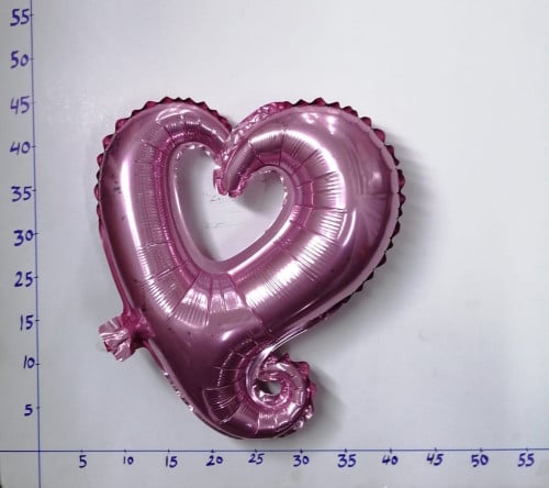 بالون هيليوم قلب مجوف وردي  7D/100