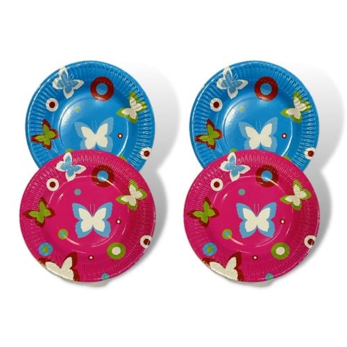 12 كيس صحون حفلة  فراشات كبير ( رقم 98 )