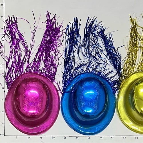 قبعة شعر ملون لماع 6B