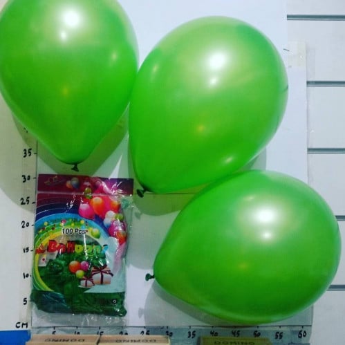 بالون أخضر سادة 100حبة (مقاس 12بوصة)  وزنه 2.8 جرام 8A/100