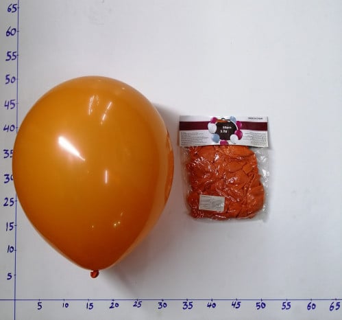 بالون لون برتقالي 50 حبة (مقاس 12بوصة)  وزنه3.2جرام