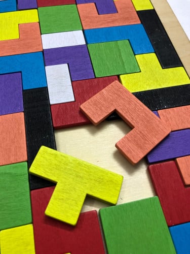 لعبة بناء الاشكال خشبية كبير 5C