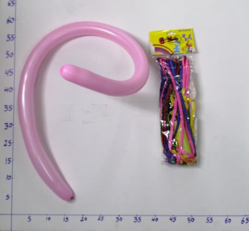 بالون طويل ملون مع منفاخ 30حبة 10A/100