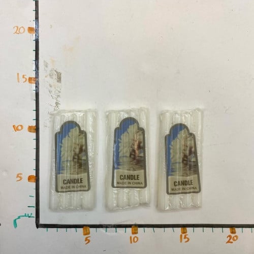 شموع حفلات أبيض 6C