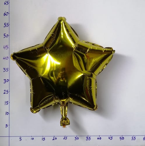 بالون هيليوم نجمة ذهبي ( رقم 11 )