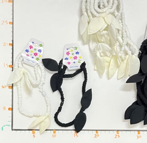 ربطات شعر أبيض وأسود 23B