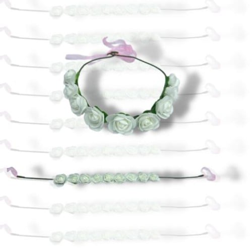 12حبة تاج ورود أبيض 10A