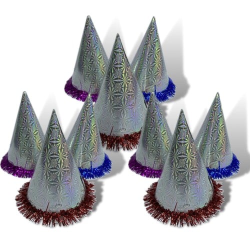 12 حبة طربوش فضي لماع