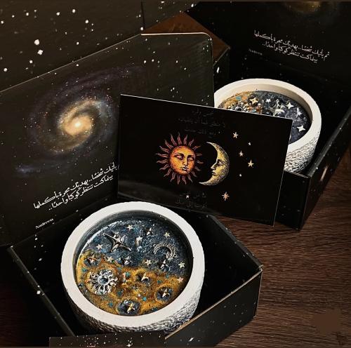 شمعة moon and sun