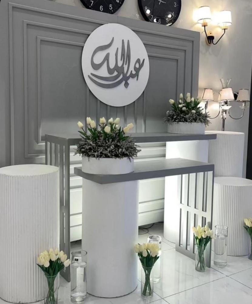 استاند مع طاولات استقبال ايجار لمدة يوم