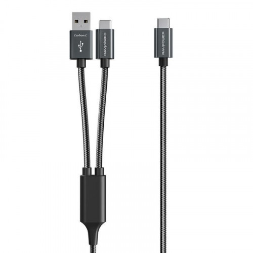 سلك شاحن تايب سي من منفذ ال PD وال USB قماش مقاوم...