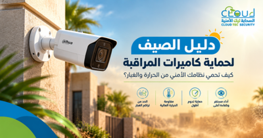 دليل الصيف: كيف تحمي كاميرات المراقبة الخارجية من حرارة الصيف والغبار في السعودية؟