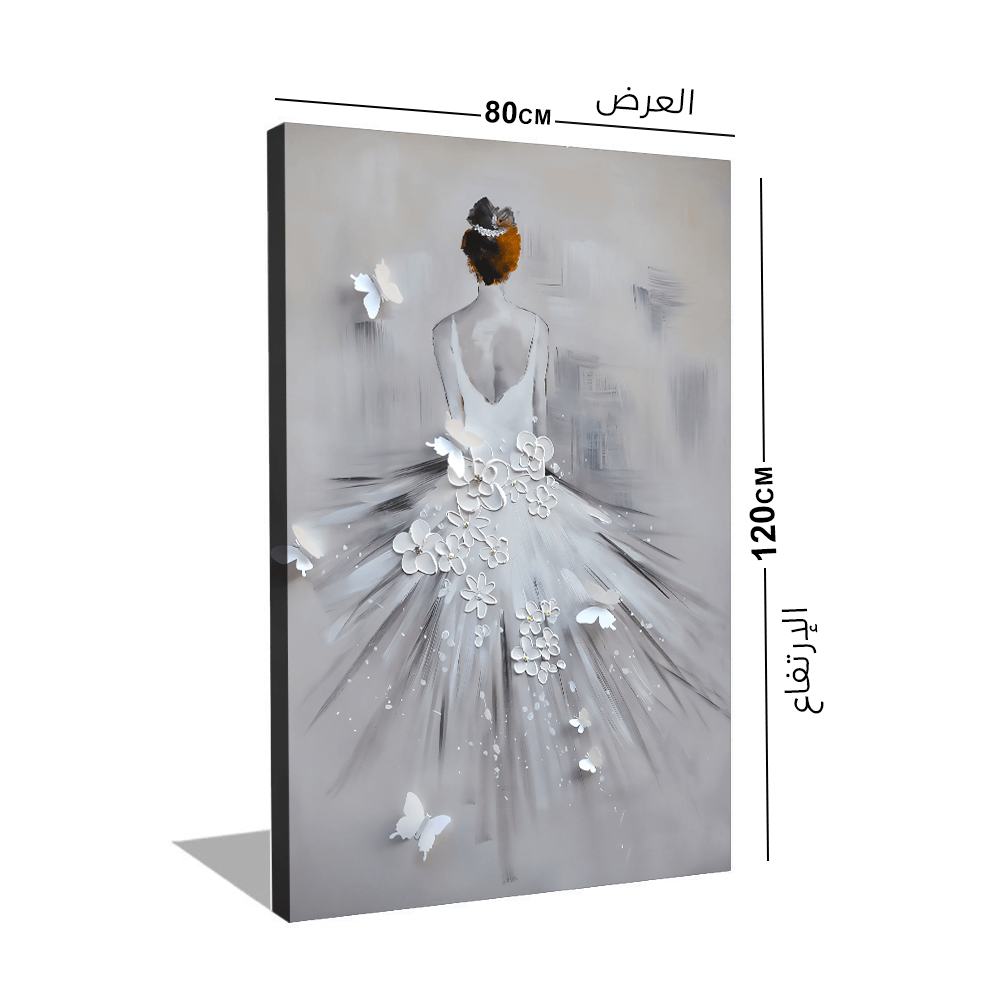 لوحة فنية بتصميم فتاة
