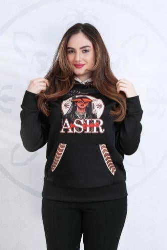 بلوفر التأسيس نسائي بتدخيلات السدو ورسم الزي العسي...