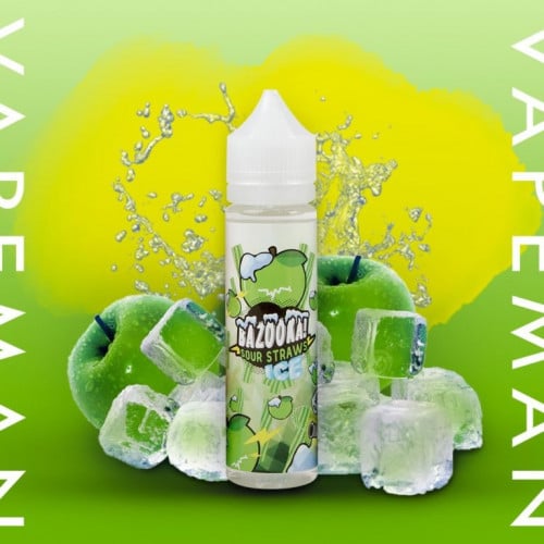 نكهة فيب بازوكا الشهيرة حلاوة التفاح الحامض البارد Bazooka Green APPLE ICE