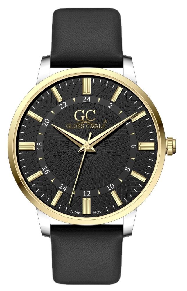 ساعة رجالية ماركة جلوس كفالي اسود مينا اسود GC256BGBL