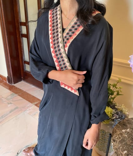 Washed Silk Abaya