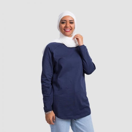 تيشرت ساده لون كحلي