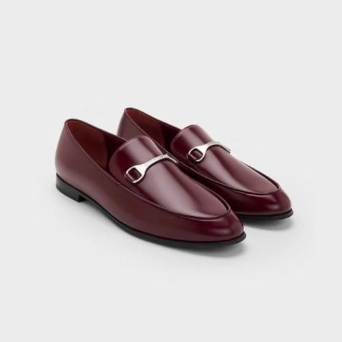 Leslie Metallic accent loafers - Charles and Keith