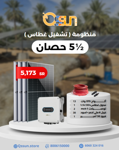 منظومة تشغيل غطاس 5.5 حصان