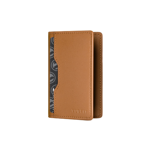 محفظة بطاقات فولكيت جلدية رفيعة جداً من VULKIT - لون بنى