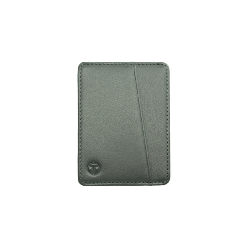 محفظة بطاقات تايني الجلدية الرفيعة من tyni - لون رصاصي