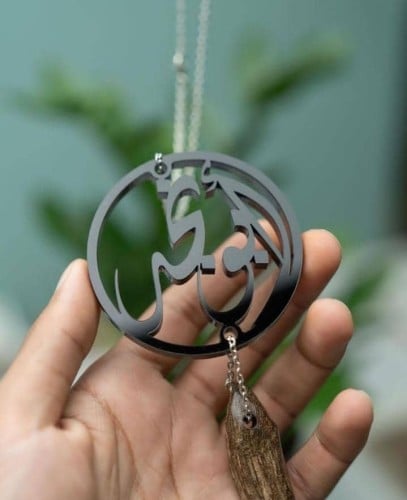 تعليقة سيارة أكريلك بإطار دائري+ بخور