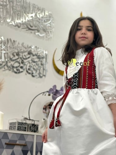 فستان يوم التأسيس سدو احمر