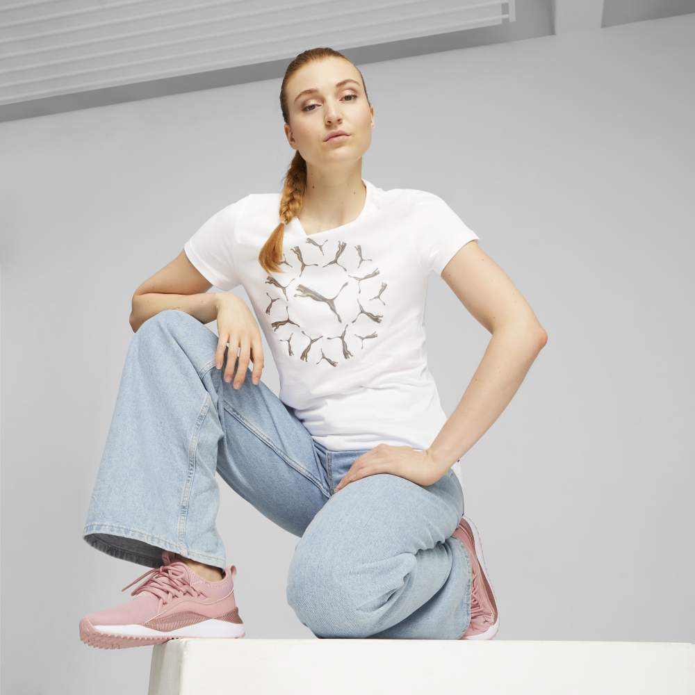 ESS+ Graphic Tee PUMA White