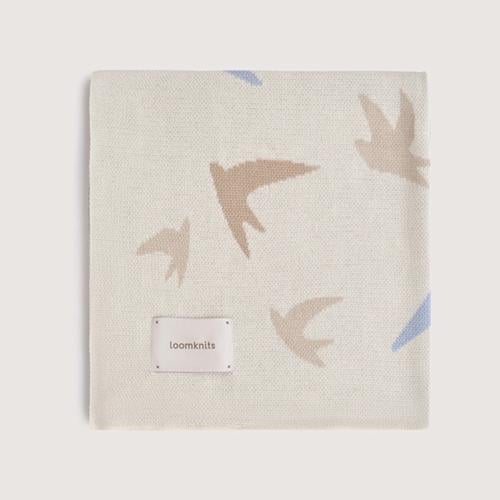 Birds Blanket (80x120 cm) Creamy
