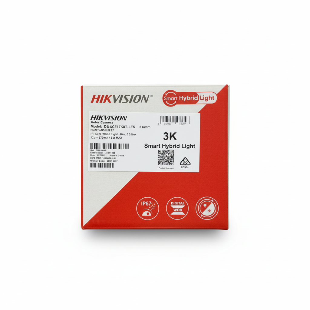 camera HIK VISION 5mp 3K 40m DS-2CE17K0T-LFS 3.6mm خارجي