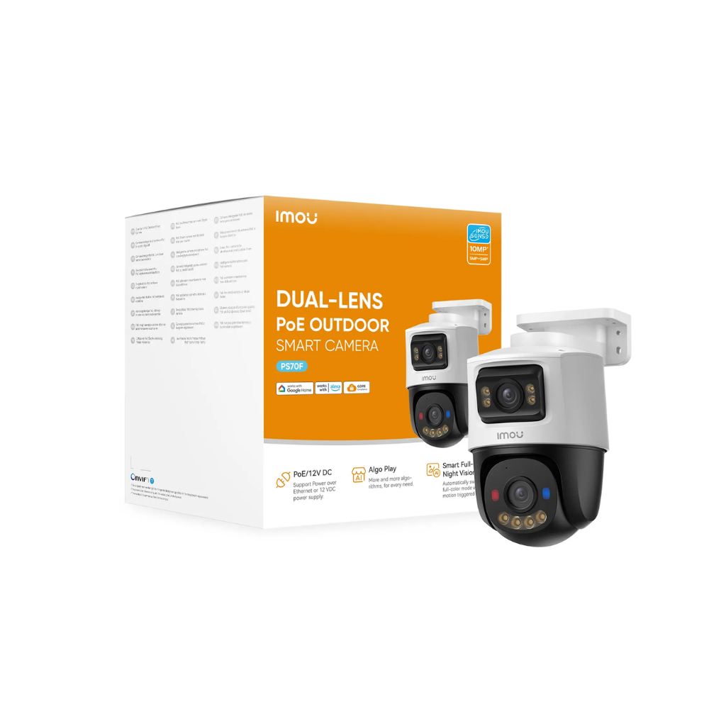 IMOU كاميرا مراقبة عدستين خارجية مزودة بخاصية تشغيل Power Poe wifi ذكي بدقة 10MP 3K