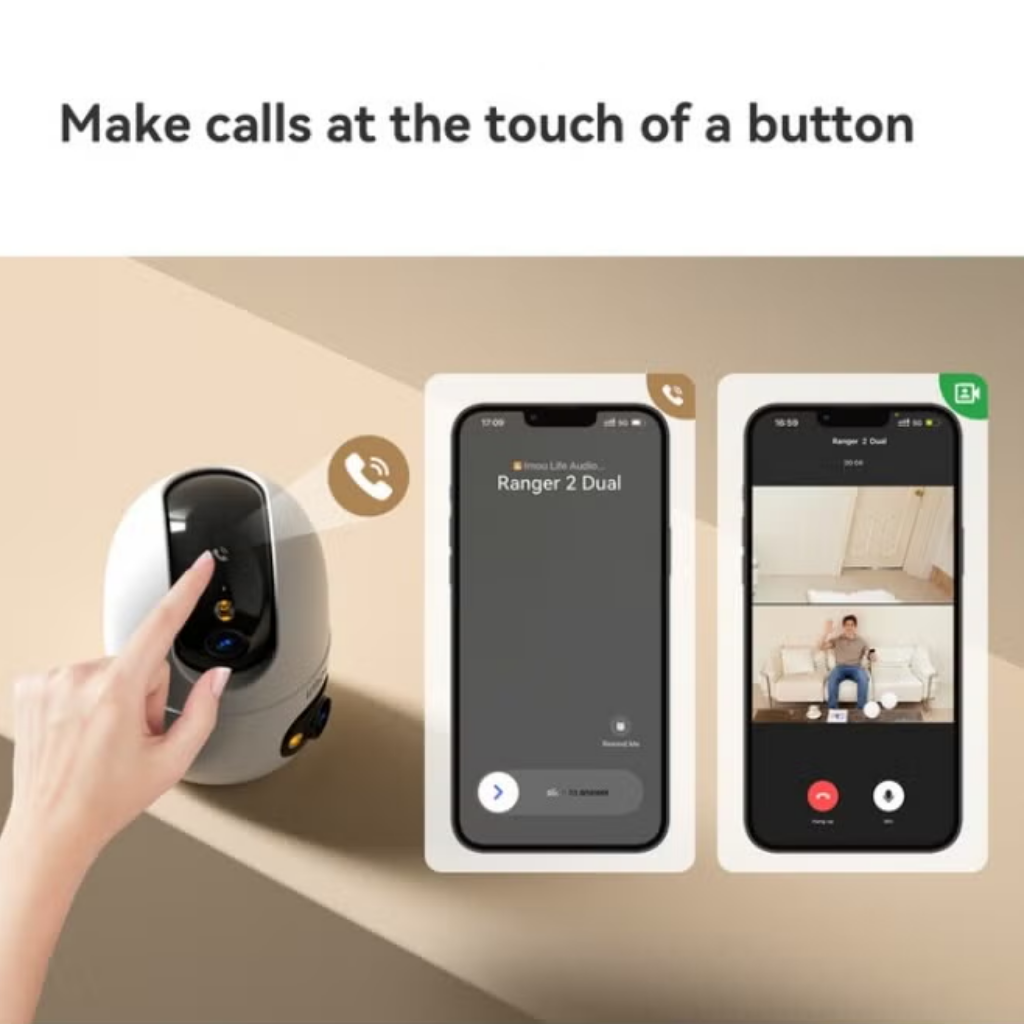 Ranger 2C كاميرا عدستين داخلية تعمل بخاصية WiFi بدقة 10MP وخاصية تحريك 360درجة