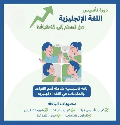 دوره تأسيس اللغة الإنجليزية من الصفر