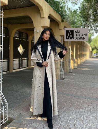 عباية شمواه بيج مع أسود