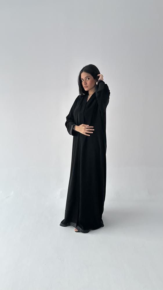 عباية كريب اسود