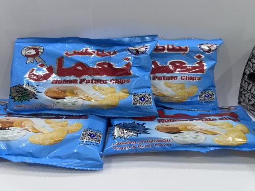بطاطس نعمان 4 حبات بنكهة الزبادي والاعشاب