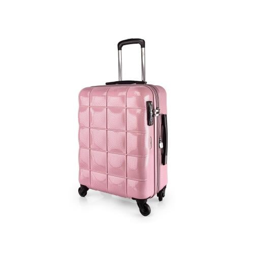 Square Carry On Travel Bag Hard Cabin Luggage Trolley from Echolac