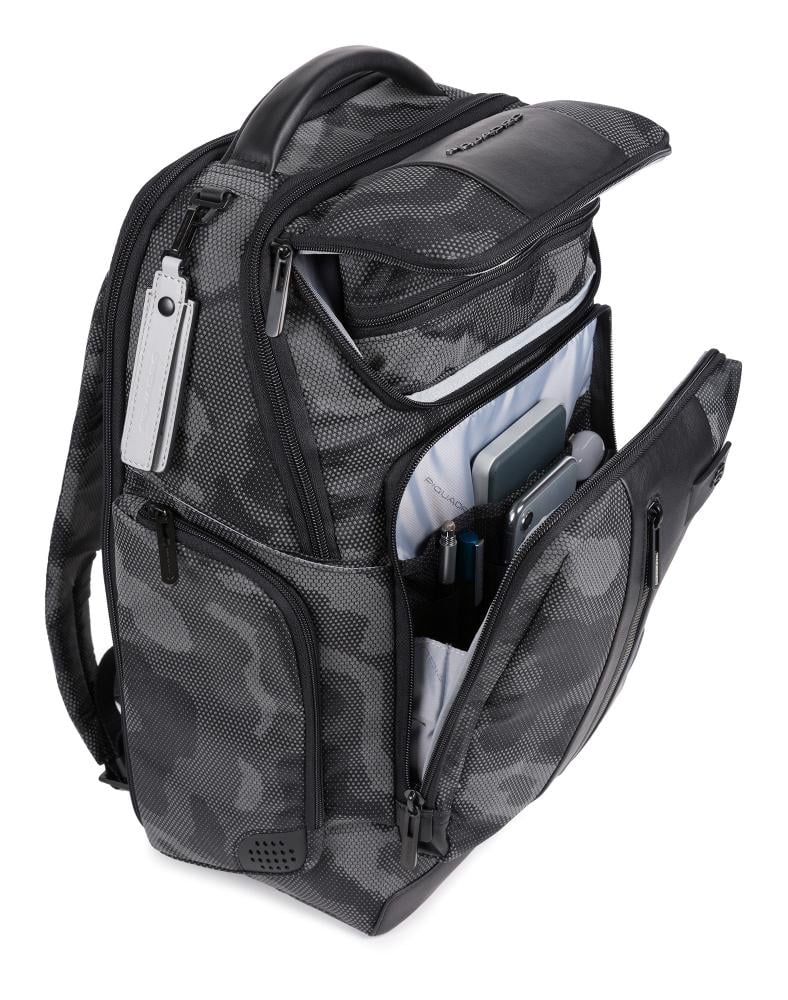 Piquadro Full Tech Backpack 17 Inch Laptop iPad Backpack with USB