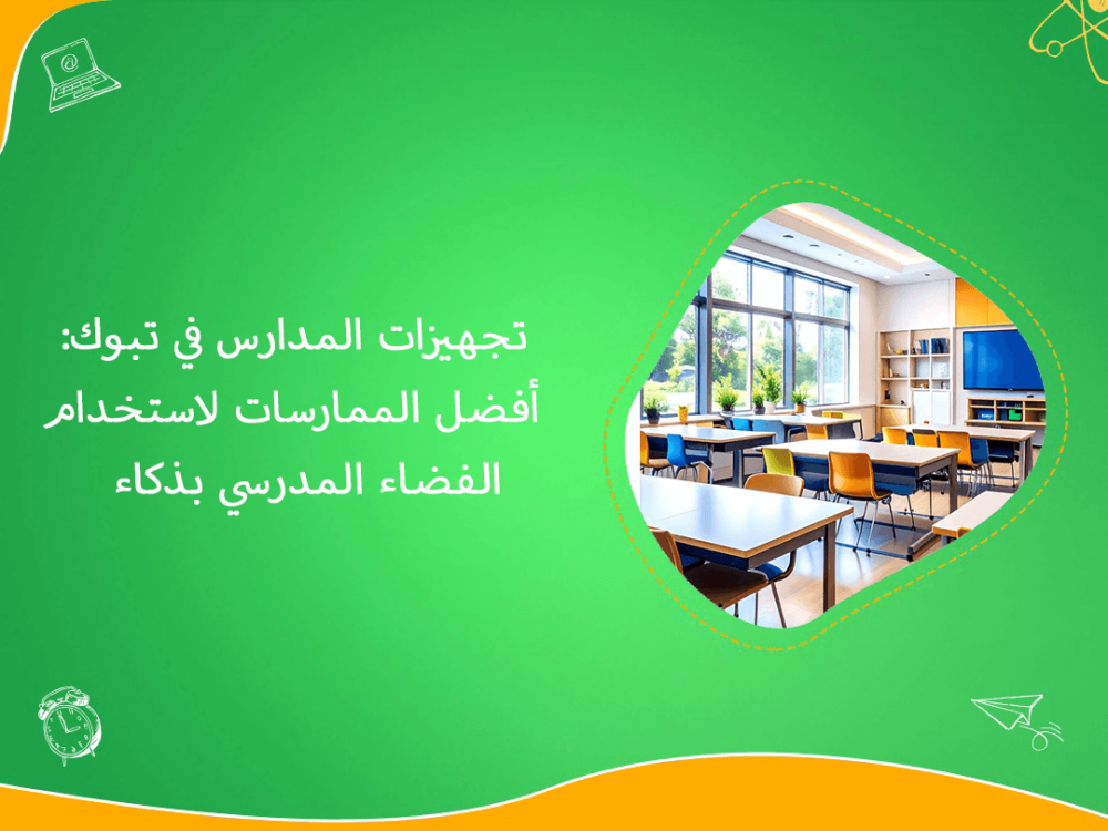 تجهيزات المدارس في تبوك لاستخدام الفضاء بذكاء