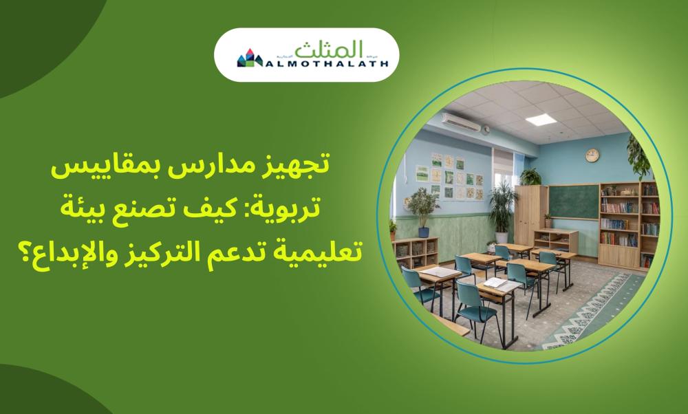 تجهيز مدارس بمقاييس تربوية كيف تصنع بيئة تعليمية تدعم التركيز والإبداع