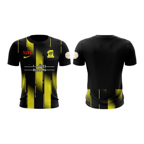تيشرت الاتحاد الاسود الاحتياطي الجديد 2023-2024 نا...