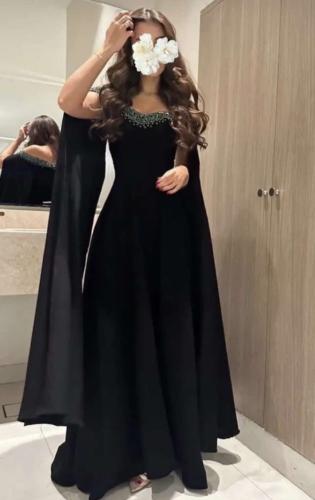 فستان اسود راقي