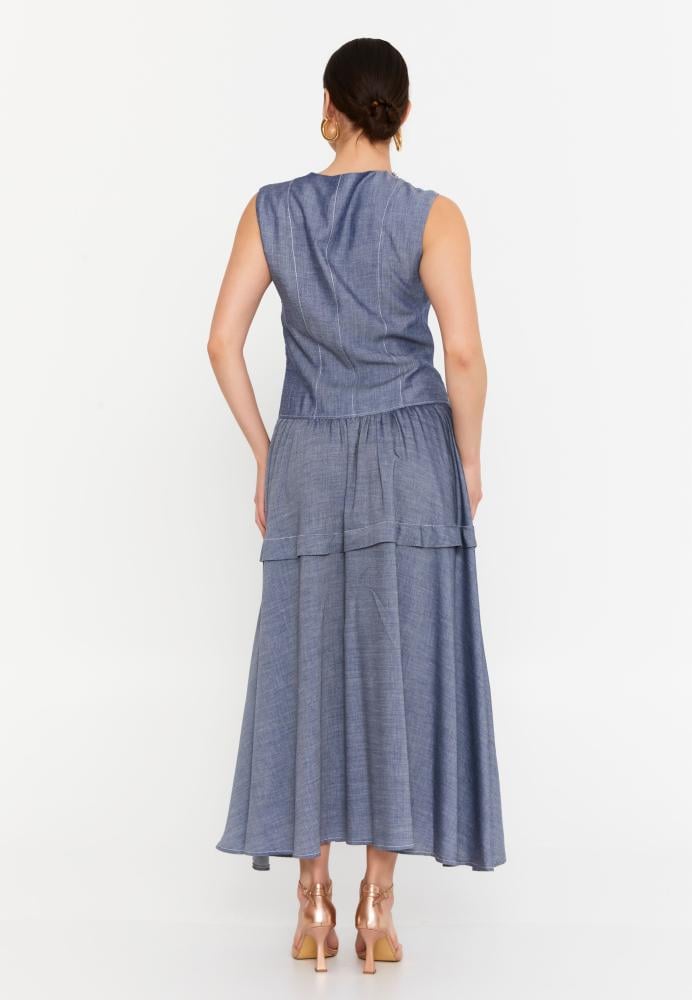 فستان دنيم نسائي رسمي كاجوال