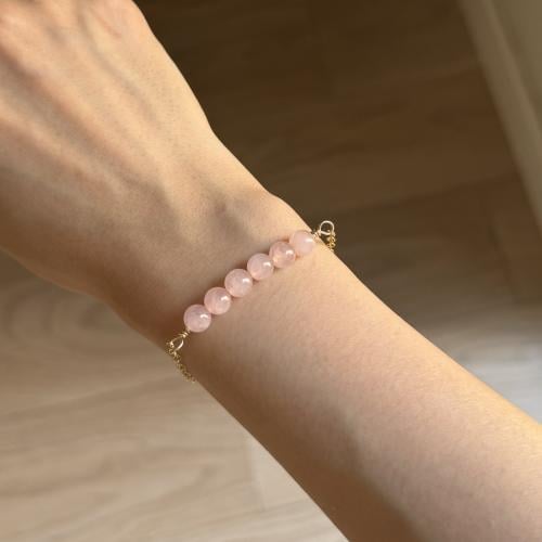 Rose Quartz Bar bracelet