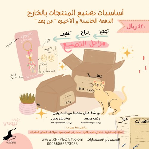 ورشة أساسيات تصنيع المنتجات " مسجلة "