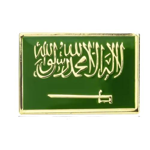 استيكر حديد علم السعودية