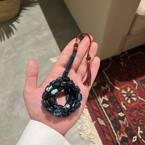 سبحة بكلايت كركوشة - كحلي مخلوط